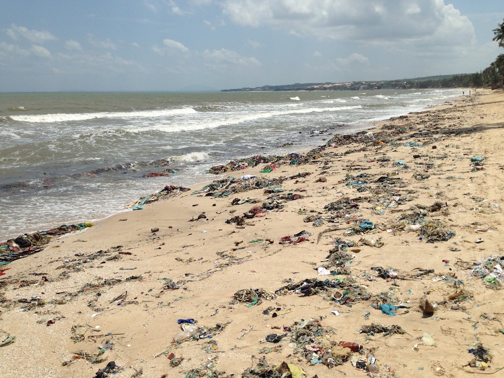 Affald på Mui Ne Beach